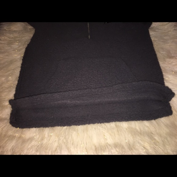 VS PINK Dark Gray Sherpa Hoodie - Picture 7 of 8